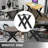 VEVOR Metalinės stalo kojos su X rėmu 72 x 60 cm