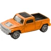 Lean Toys Metalinis oranžinis automobilis su kemperiu