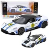 Lean Toys Metalinis sportinis automobilis su šviesomis, garsais, 1:22, baltas