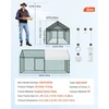 VEVOR Metalinis vištų aptvaras 4–6 vištoms, 1 x 2 x 1 m