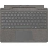 Microsoft Surface Pro 8/9/X 13" dėklas su klaviatūra ir rašikliu, vokiečių k. (QWERTZ) išdėstymas, platinos spalvos