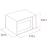 Teka MW FS20 WH Microwave 20 l 700 W Juodas, Baltas