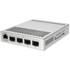 Mikrotik CRS305-1G-4S+IN tinklo jungtys, valdomas Gigabitinis eternetas (10/100/1000) su PoE palaikymu, baltas