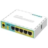 Mikrotik hEX PoE lite „Fast Ethernet“ maršrutizatorius, baltas