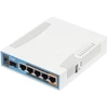 Ausinės MikroTik RB962UiGS-5HacT2HnT PoE maršrutizatorius hAP ac 500 Mbit/s baltas