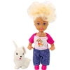 Lean Toys Lėlė su gyvūnėliu Little Animal Doll