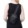 Wozinsky WMS-W1 Unisex Mini Shoulder Bag Atsparus vandeniui Dual-Compartment for Phone - Juodas