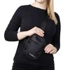 Wozinsky WMS-W1 Unisex Mini Shoulder Bag Atsparus vandeniui Dual-Compartment for Phone - Juodas