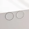 Minimalistiniai auskarai iš sidabro