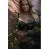 Minkšta nėriniuota liemenėlė Kinga Auri SC-1141, juoda