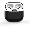 Minkštas silikoninis juodas dėklas AirPods 2 / AirPods 1 ausinėms (Case C)