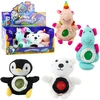 Lean Toys Minkštas žaislas su vandens rutuliukais pilvelyje, 20 cm