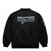 Mitchell & Ness Lengtweight Satin Bomber San Antonio Spurs M Jacket SJKT6599-SASYYPPPBLCK