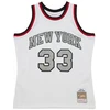 Mitchell & Ness NBA Kreidinio Cemento Swingman Džersis Knicks 1991 Patrick Ewing M TFSM5934-NYK91PEWWHIT