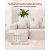 VEVOR Modulinis kampinis sofa su gultu ir pagalve smėlio spalvos