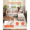 VEVOR Modulinė sofa lova su paslėpta saugykla