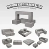 VEVOR Vaikiška modulinė žaidimų sofa, 4 dalių