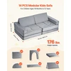 VEVOR Vaikiška modulinė sofa su atlošais