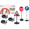 Lean Toys Švietimo rinkinys kelio ženklai 76 cm, 3 vnt.