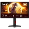 Monitorius AOC Q25G4SR, 24,5 colio, IPS, QHD jungtis, 16:9, 300 Hz, 1 ms, 2560 x 1440 pikselių, 400 cd/m2, HDMI jungtys: 2, juodas
