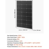 VEVOR 100W monokristalinis saulės modulis
