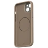 Moshi Napa MagSafe - Leather dėklas skirtas Apple iPhone 15 Plus Woodsmoke Brown