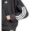 Moterims skirtas adidas Essentials 3 juostelių French Terry džemperis su puseniu užtrauktuku, juodas JN1956