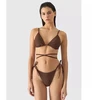 Moterims skirtas bikini viršus 4FWSS24UBKBF042-81S Rudas 4F