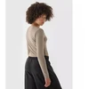 Moteriška 4F ilgomis rankovėmis, slim fit, lygi palaidinė 4FRSS24TLONF499-82S