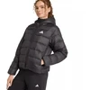 Moteriška adidas Essentials Climawarm lengva pūkinė striukė su gobtuvu Juoda KC1580