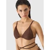 Moteriška bikini viršutinė dalis 4F 4FWSS24UBKTF041-81S Ruda
