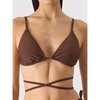 Moteriška bikini viršutinė dalis 4F 4FWSS24UBKTF041-81S Ruda