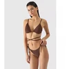 Moteriška bikini viršutinė dalis 4F 4FWSS24UBKTF041-81S Ruda