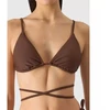Moteriška bikini viršutinė dalis 4F 4FWSS24UBKTF041-81S Ruda