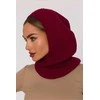 Kepurė Moteriška bordo spalvos balaklava Moe