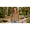 Moteriška flisinė striukė Geographical Norway, pilkai ruda