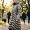 Moteriška ilga striukė Geographical Norway, rusvai pilka