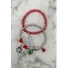Moteriška kalėdinė apyrankė Wreath