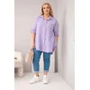 Moteriška mušelininė palaidinė, violetinės spalvos