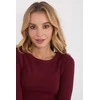 Moteriška palaidinė ilgomis rankovėmis bordo spalvos