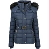 Moteriška pašiltinta parka Geographical Norway, tamsiai mėlyna