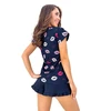 Moteriška pižama Kiss Short, tamsiai mėlyna