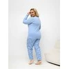 Moteriška pižama, šviesiai mėlyna XS–5XL