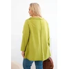 Moteriška Plus Size asimetrinė palaidinė su pariestomis rankovėmis, žalios spalvos