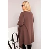 Moteriška Plus Size asimetrinio kirpimo tunika, ruda