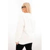 Moteriška Plus Size balta medvilninė palaidinė