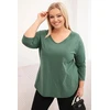 Moteriška Plus Size chaki spalvos palaidinė