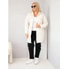 Moteriška Plus Size dygsniuota striukė su apykakle ir kišenėmis, šviesiai smėlio spalvos