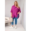 Moteriška Plus Size muilinė palaidinė, violetinės spalvos