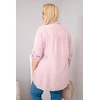 Moteriška Plus Size muslino palaidinė, pudrinės rožinės spalvos